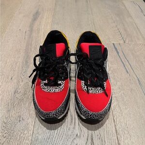 Womens Nike Air Max Red and Black Sneakers